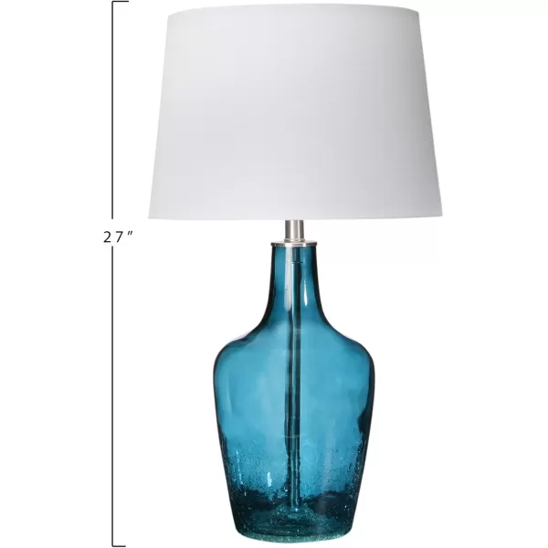 Creative CoOp 27quot Deep Blue Glass Table Lamp