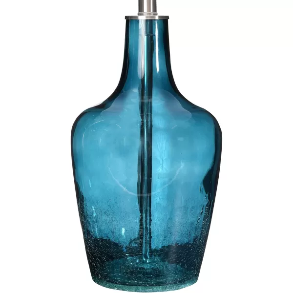 Creative CoOp 27quot Deep Blue Glass Table Lamp