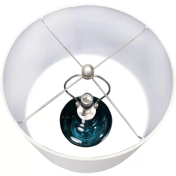 Creative CoOp 27quot Deep Blue Glass Table Lamp