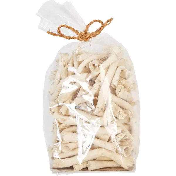 Creative CoOp Approximately 3quot H Handmade Dried Natural Leaf Bag Contains 13 Pieces Palm Lead Artichoke OffWhite CountCauliflower Root