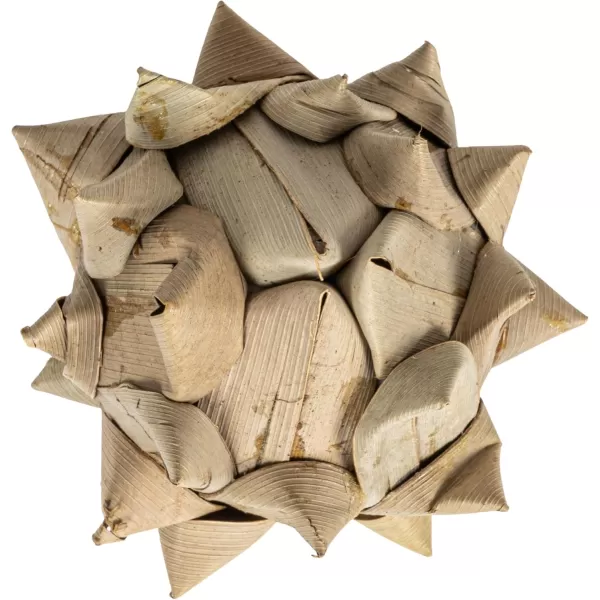 Creative CoOp Approximately 3quot H Handmade Dried Natural Leaf Bag Contains 13 Pieces Palm Lead Artichoke OffWhite CountPalm Leaf Artichoke