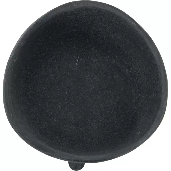Creative CoOp Boho Terracotta Footed Planter with Organic Edge Matte TaupeMatte Black
