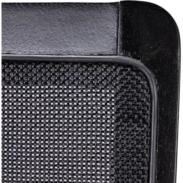 Creative CoOp Crawford Mid Century Modern Solid Wood Black Arm Chair with Natural Woven Cane Back and Velvet Upholstered Seat BlackBlack and Heathered Grey