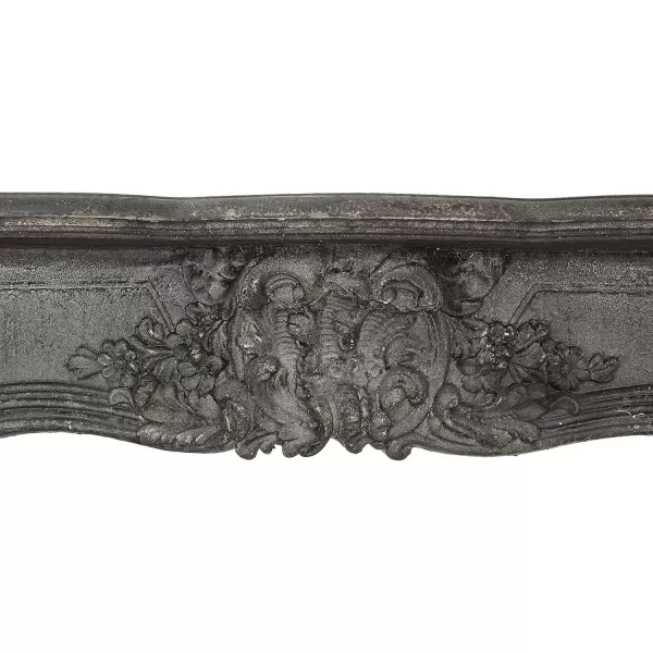 Creative CoOp Decorative Wood Fireplace MantelBlackBlack