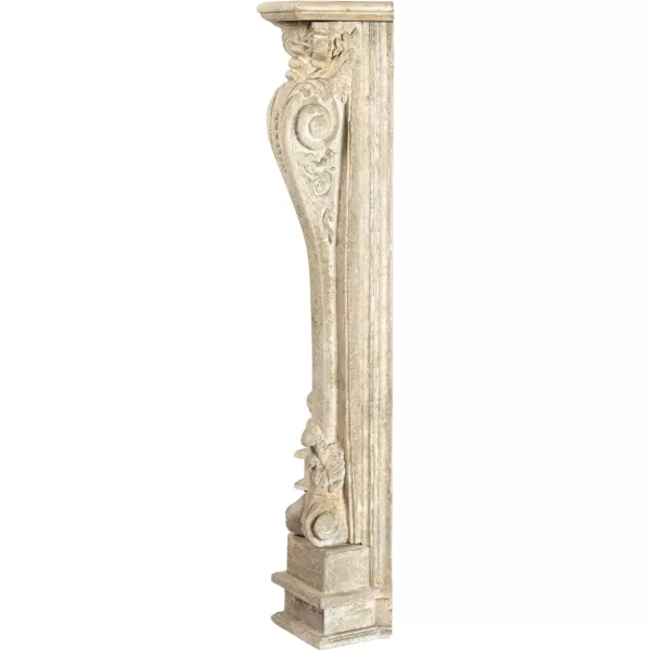 Creative CoOp Decorative Wood Fireplace MantelBlackCream