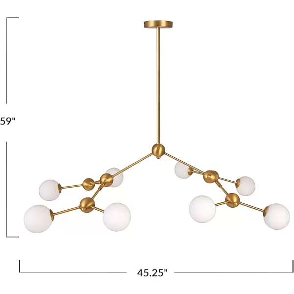 Creative CoOp EC0487 Sputnik Sphere Chandelier 8Light Large