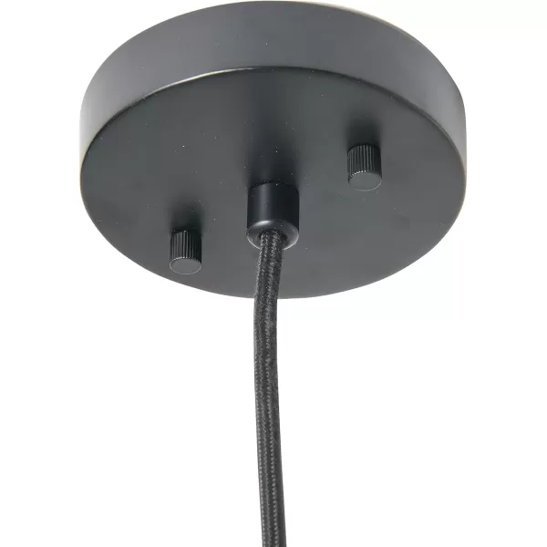 Creative CoOp EC0489 Woven Lamp Charcoal Gray Pendant Black