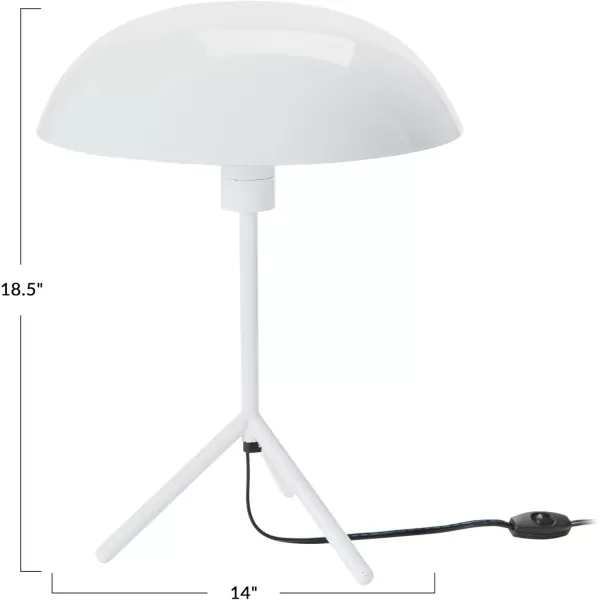 Creative CoOp EC0739 Modern Metal Tripod Blue Table LampWhite