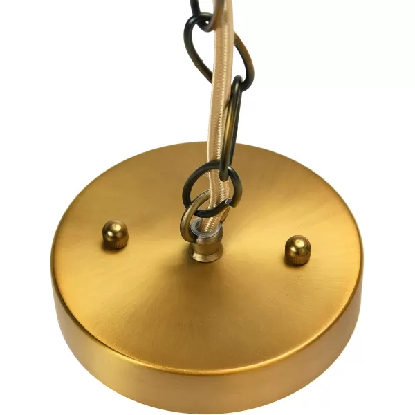 Creative CoOp EC0905 Coastal Lamp with Natural Paper Rope Shades Fringe Detail and Iron Base Pendant 1175quot1175