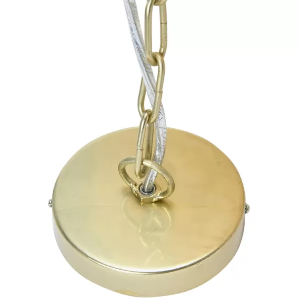 Creative CoOp EC1051 20quot Round Metal and Shell Style Ceiling Light ChandelierChandelier