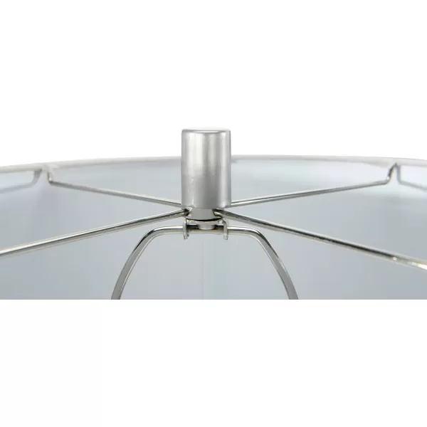 Creative CoOp Faceted Metal Stacked Column Design Table Lamp 2875 Inch Brushed NickelAged Pewter