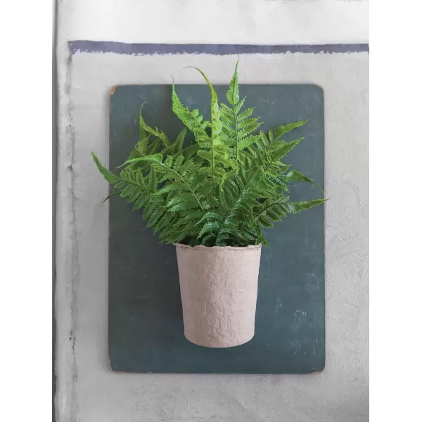 Creative CoOp Faux Fern in Paper Pot