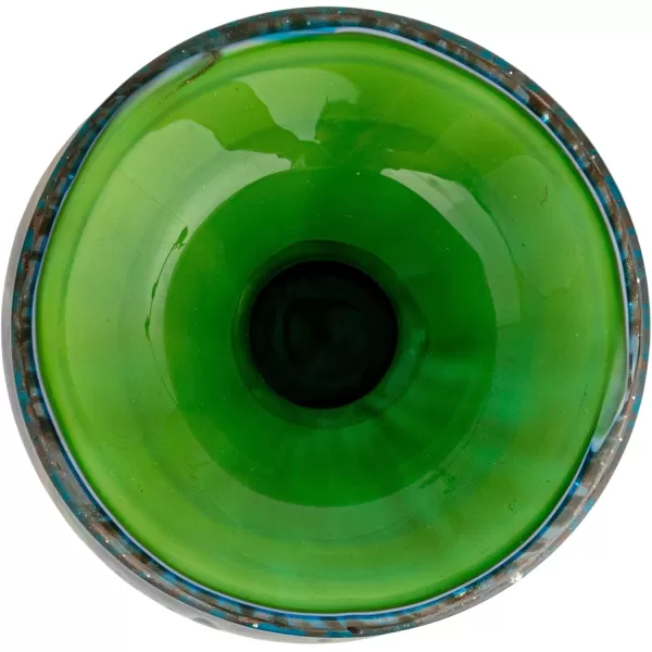 Creative CoOp Glittering Handmade Art Glass Vase Multicolor