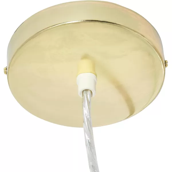 Creative CoOp Gold Honeycomb Globe Pendant Light Capiz White Seashells with Antique 16quotGold