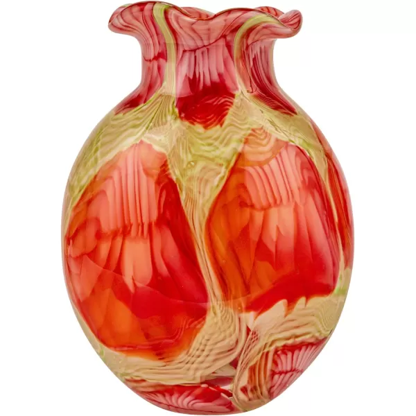 Creative CoOp Handmade Art Glass Vas Multicolor