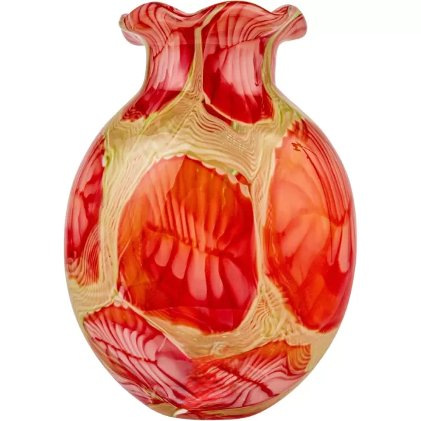Creative CoOp Handmade Art Glass Vas Multicolor