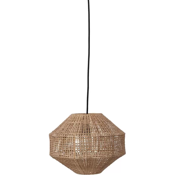 Creative CoOp Handwoven Rattan Ceiling Light Natural 12quot L x 12quot W x 9quot H12L x 12W x 9H