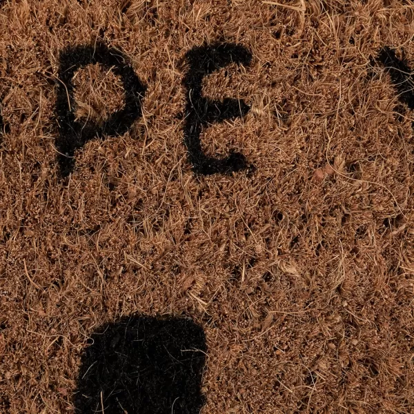 Creative CoOp I Hope You Brought Wine Coir Doormat 32quot L x 16quot W x 1quot H NaturalBlack