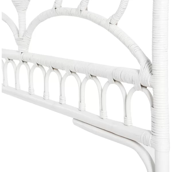 Creative CoOp King Rattan HeadboardWhite
