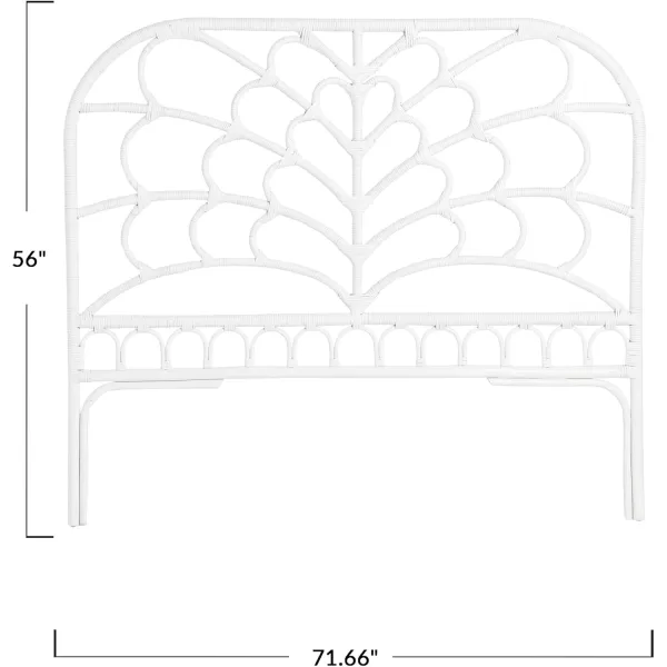 Creative CoOp King Rattan HeadboardWhite