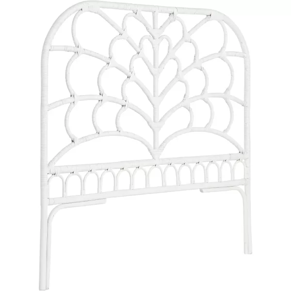 Creative CoOp King Rattan HeadboardWhite
