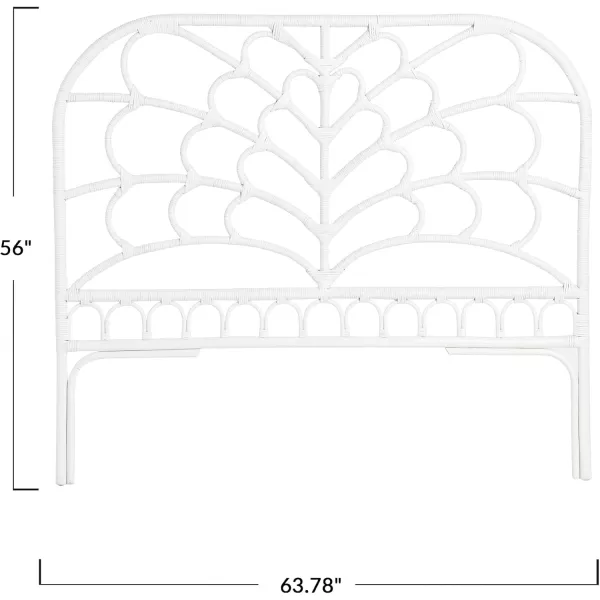 Creative CoOp King Rattan HeadboardWhite