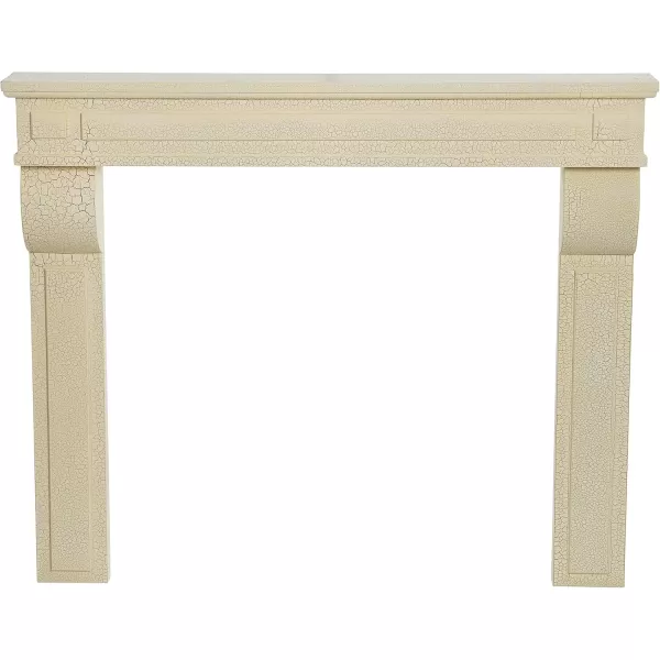 Creative CoOp Lodge Fireplace Mantel Distressed CreamDistressed Cream