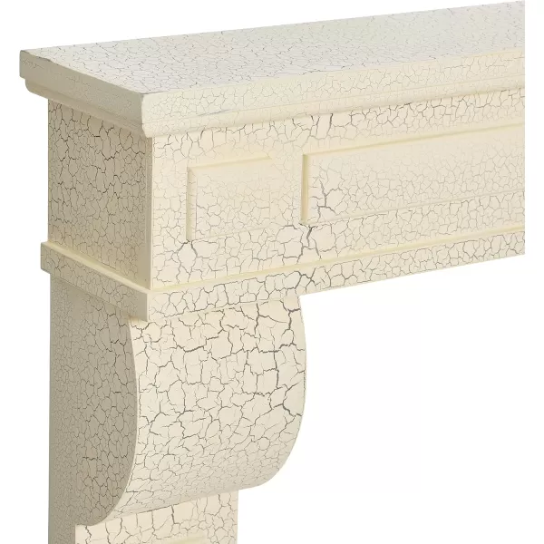 Creative CoOp Lodge Fireplace Mantel Distressed CreamDistressed Cream