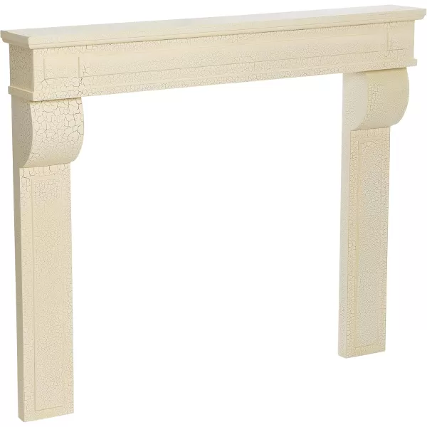 Creative CoOp Lodge Fireplace Mantel Distressed CreamDistressed Cream