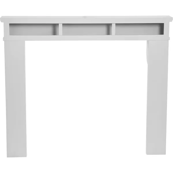 Creative CoOp Lodge Fireplace Mantel Distressed CreamWhite