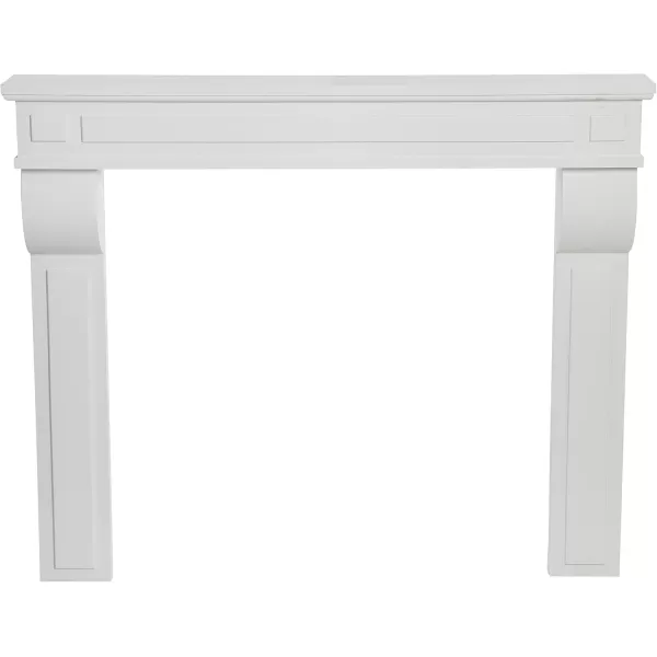 Creative CoOp Lodge Fireplace Mantel Distressed CreamWhite