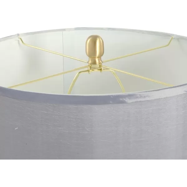 Creative CoOp Marble ampamp Metal Natural Linen Shade Table LampNatural
