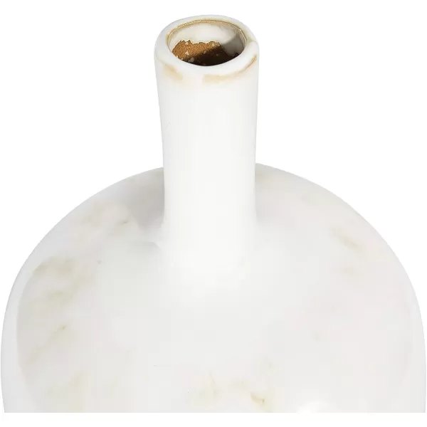 Creative CoOp Medium Cream Stoneware Green Accents ampamp Reactive Glaze Finish Each one Will Vary Vases WhiteLarge