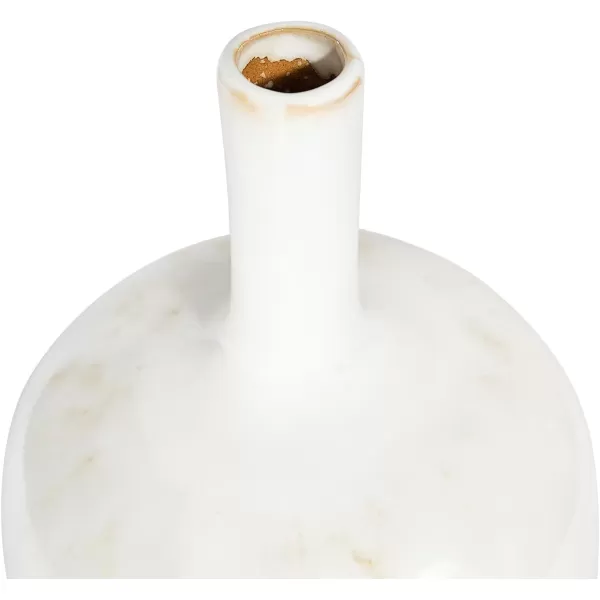 Creative CoOp Medium Cream Stoneware Green Accents ampamp Reactive Glaze Finish Each one Will Vary Vases WhiteLarge
