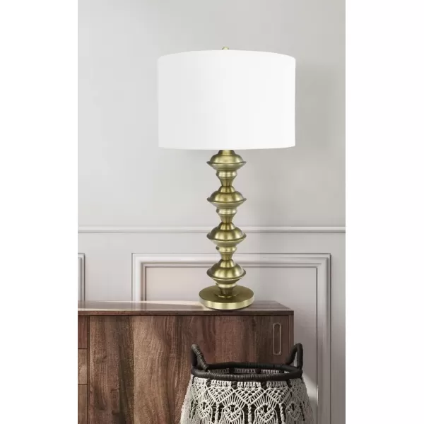 Creative CoOp Metal Candlestick Electroplating Finish Table Lamp GoldGold
