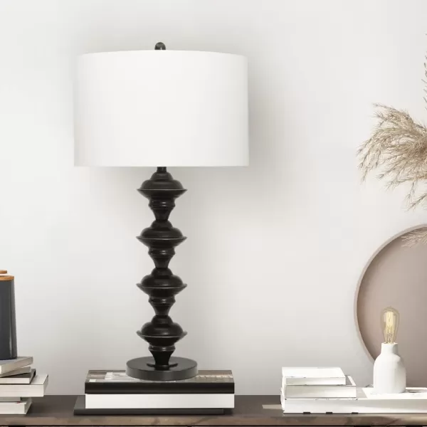 Creative CoOp Metal Candlestick Electroplating Finish Table Lamp GoldOilRubbed Bronze