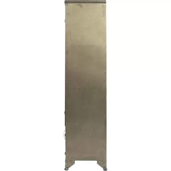Creative CoOp Metal Shelves ampamp 4 Doors Cabinets and Shelf Units WhiteDistressed Black