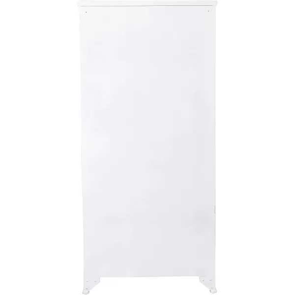 Creative CoOp Metal Shelves ampamp 4 Doors Cabinets and Shelf Units WhiteWhite
