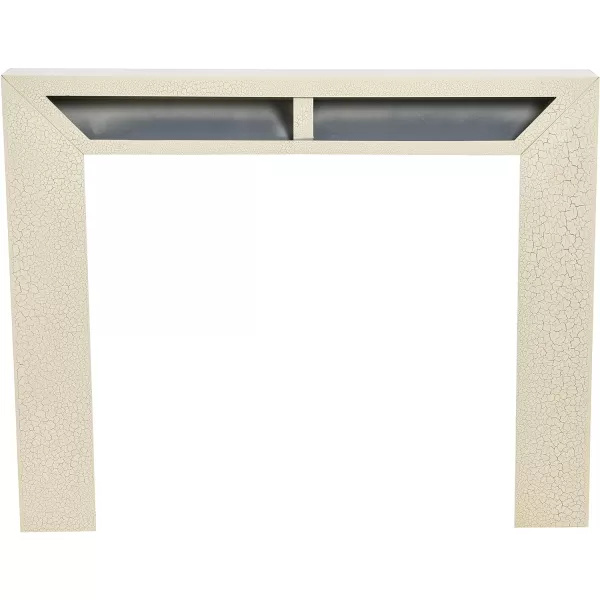 Creative CoOp Modern Fireplace Mantel WhiteDistressed Cream