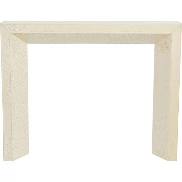Creative CoOp Modern Fireplace Mantel WhiteDistressed Cream