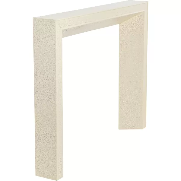 Creative CoOp Modern Fireplace Mantel WhiteDistressed Cream