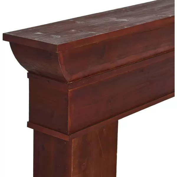 Creative CoOp Monolith Fireplace Mantel Dark Walnut FinishDark Walnut Finish