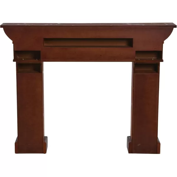 Creative CoOp Monolith Fireplace Mantel Dark Walnut FinishDark Walnut Finish