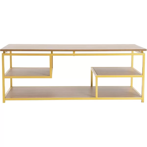 Creative CoOp MultiTiered Coffee Table Natural and Gold