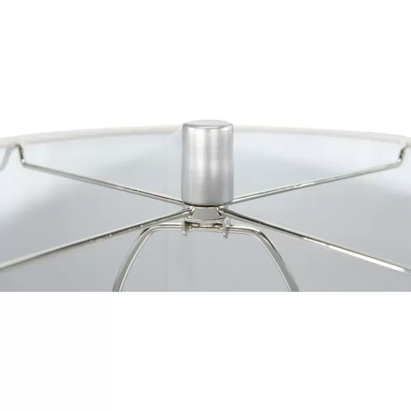 Creative CoOp Raw Concrete Imprinted Diamond Design and Metal Accents Table Lamp GreyLight Gray