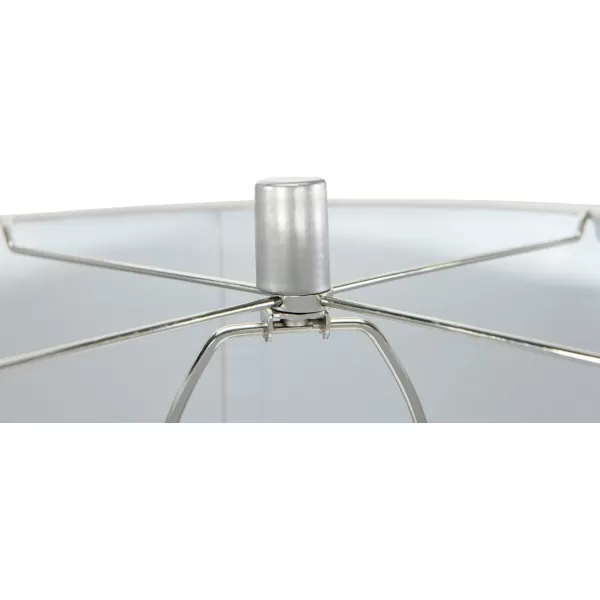 Creative CoOp Raw Concrete Imprinted Diamond Design and Metal Accents Table Lamp GreyLight Gray