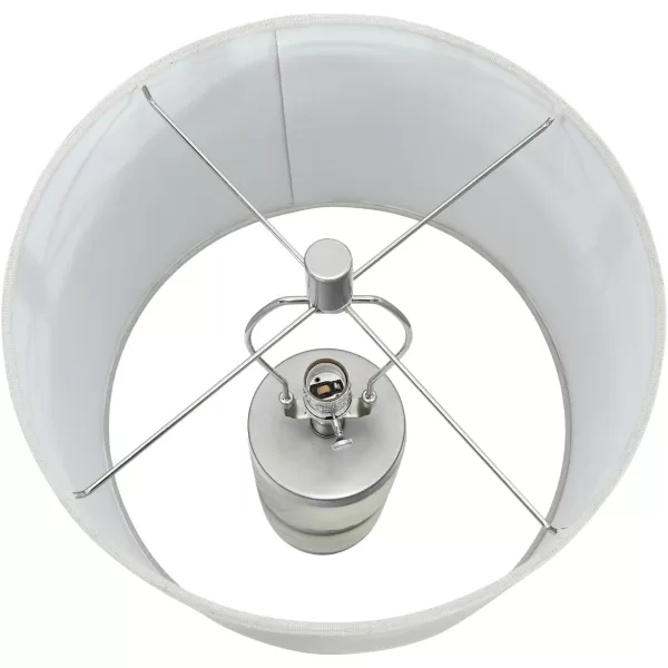 Creative CoOp Raw Concrete Imprinted Diamond Design and Metal Accents Table Lamp GreyLight Gray