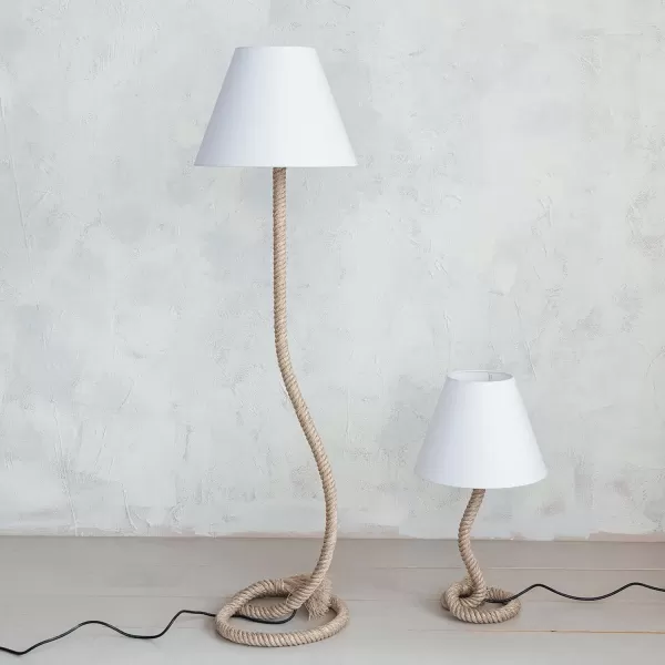 Creative CoOp Rope Indoor and Outdoor Table Lamp BrownFloor Lamp