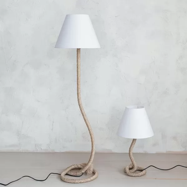 Creative CoOp Rope Indoor and Outdoor Table Lamp BrownTable Lamp