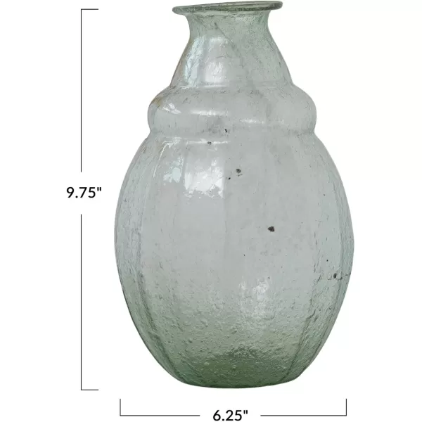 Creative CoOp Round Serene Glass Vase Light Green